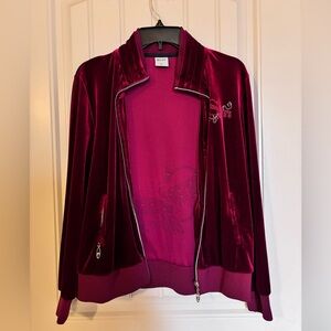 Red velvet lounge set (jacket and pants)